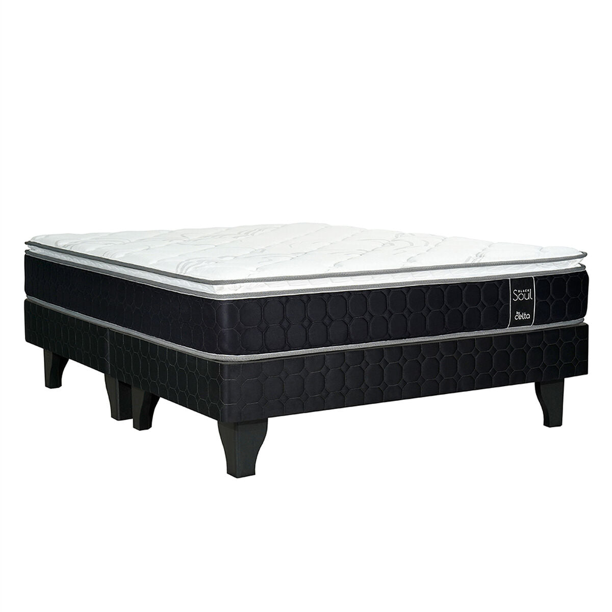 PH CELTA | Black Soul cama europea base dividida King