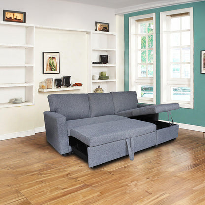 PH | Sofá seccional cama Dark Gray